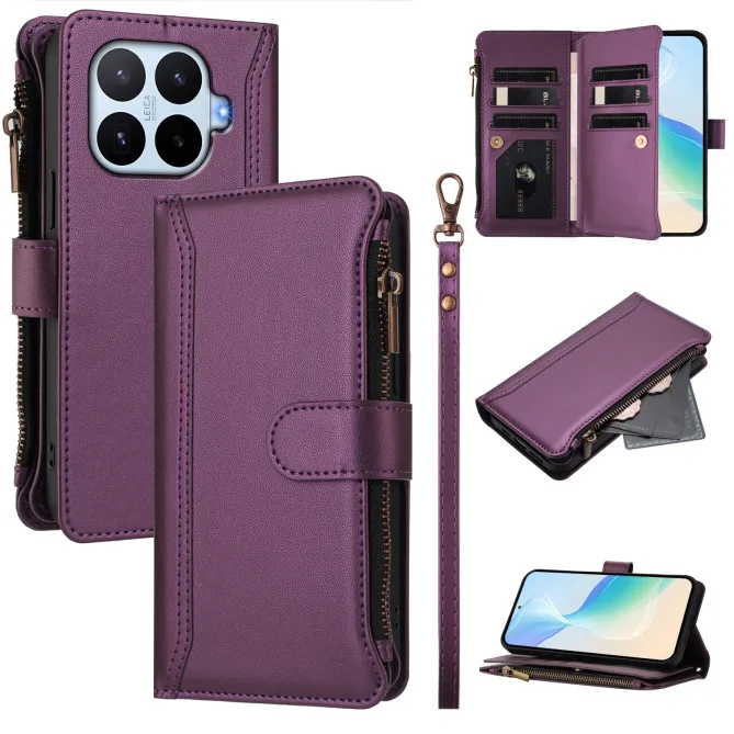 Housse Xiaomi 17T ORGANIZER Simili Cuir Multi-Rangements Dragonne
