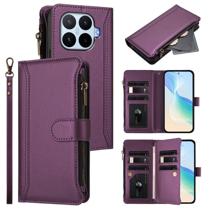 Housse Xiaomi 17T ORGANIZER Simili Cuir Multi-Rangements Dragonne