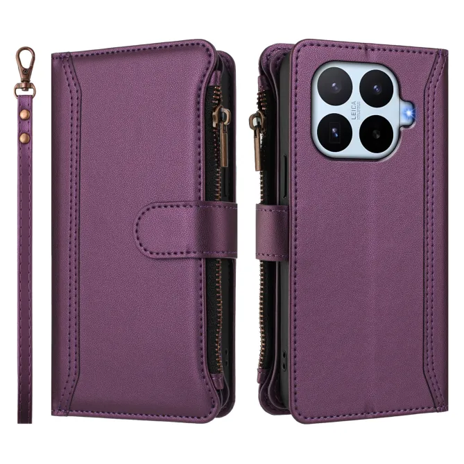 Housse Xiaomi 17T ORGANIZER Simili Cuir Multi-Rangements Dragonne