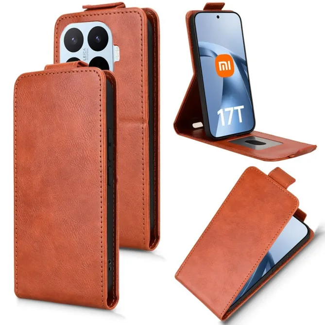 Housse Xiaomi 17T simili cuir avec rabat verticale