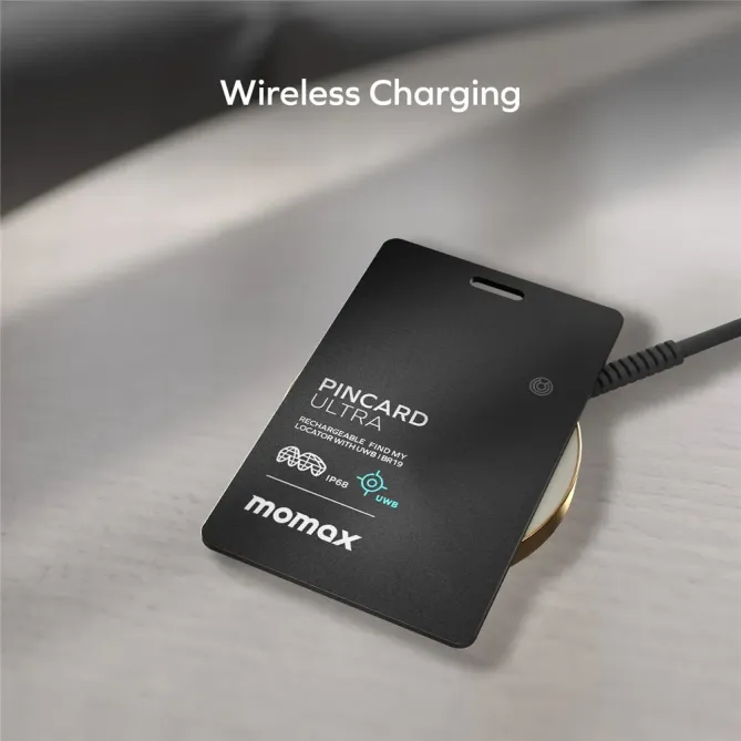 Tracker carte UWB Apple Find My rechargeable sans fil IP68