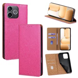 Housse Cuir Véritable Honor 600 Lite Rabat Flip Porte-Cartes RFID