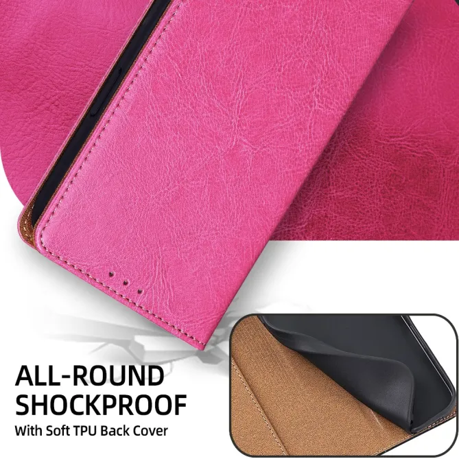 Housse Cuir Véritable Honor 600 Lite Rabat Flip Porte-Cartes RFID