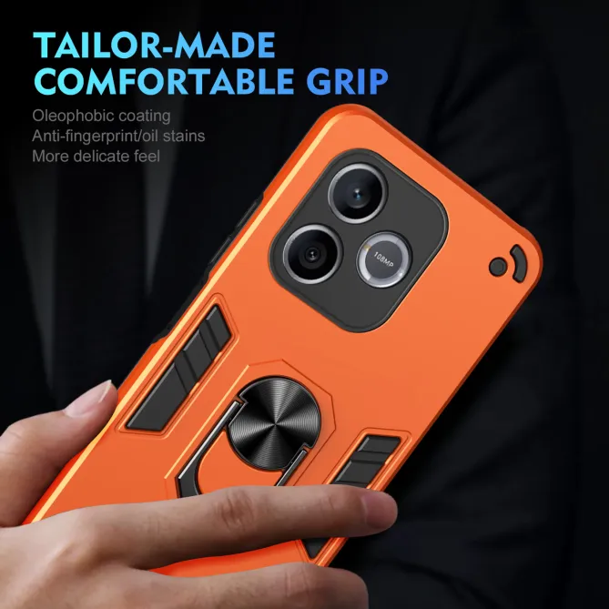 Coque Honor 600 Lite, avec anneau et 2 verres trempés