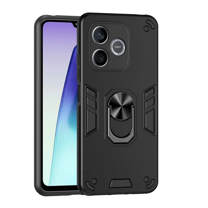 Coque Honor 600 Lite, avec anneau et 2 verres trempés