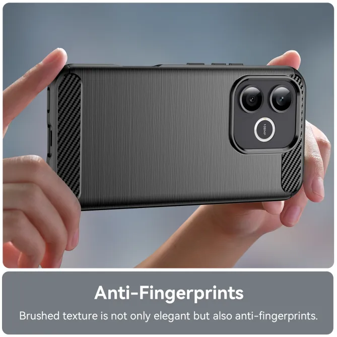 Coque Honor 600 Lite Carbone Brossé avec Verre Trempé