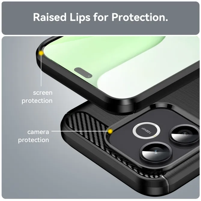 Coque Honor 600 Lite Carbone Brossé avec Verre Trempé