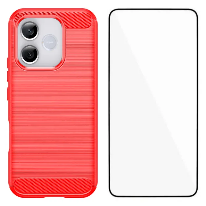 Coque Honor 600 Lite Carbone Brossé avec Verre Trempé