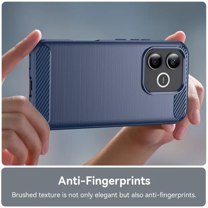Coque Honor 600 Lite Carbone Brossé avec Verre Trempé