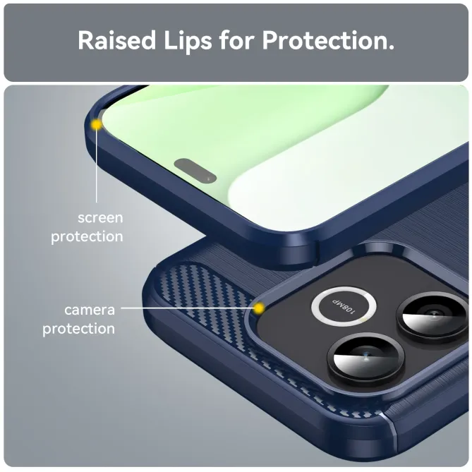 Coque Honor 600 Lite Carbone Brossé avec Verre Trempé