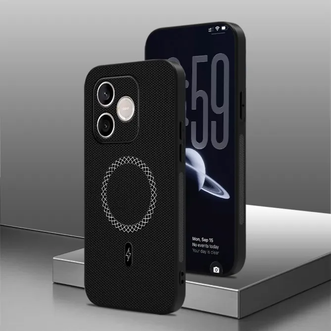 Coque Honor 600 Lite Magnétique Style Nylon