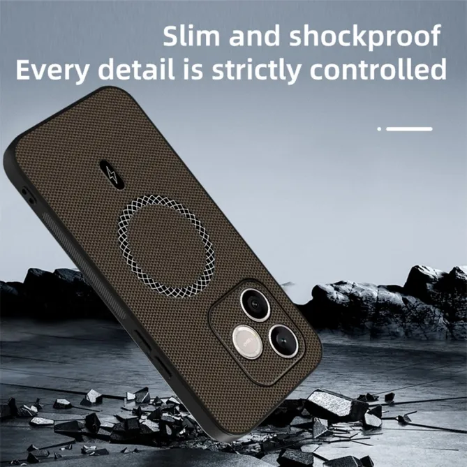 Coque Honor 600 Lite Magnétique Style Nylon