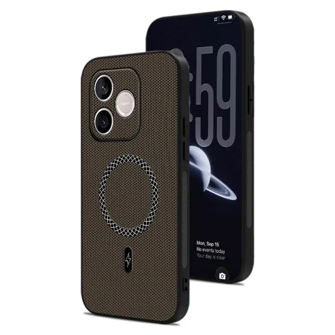 Coque Honor 600 Lite Magnétique Style Nylon