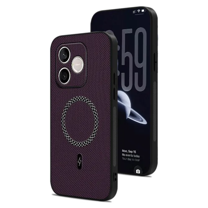 Coque Honor 600 Lite Magnétique Style Nylon