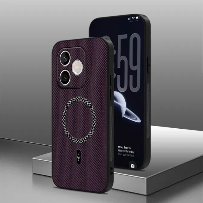 Coque Honor 600 Lite Magnétique Style Nylon