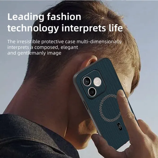 Coque Honor 600 Lite Magnétique Style Nylon