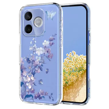 Coque Honor 600 Lite Fleurs et Papillons
