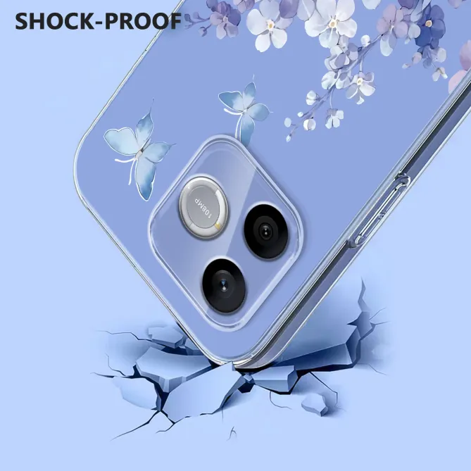 Coque Honor 600 Lite Fleurs et Papillons