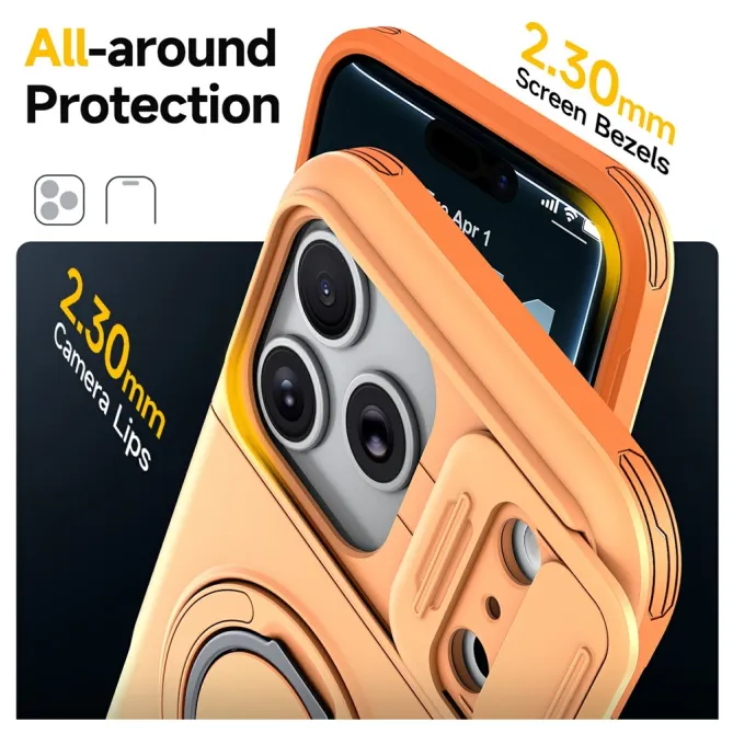 Coque iPhone 17 Pro avec Porte-Cartes et Cache Caméra