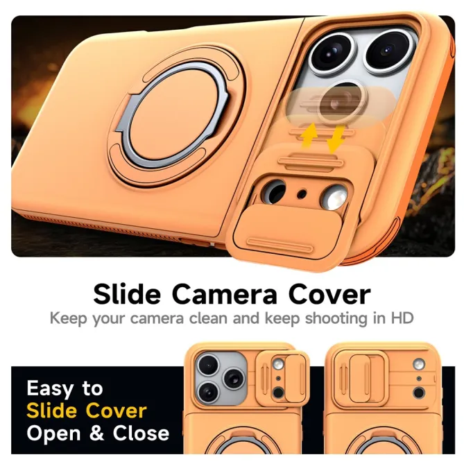 Coque iPhone 17 Pro avec Porte-Cartes et Cache Caméra