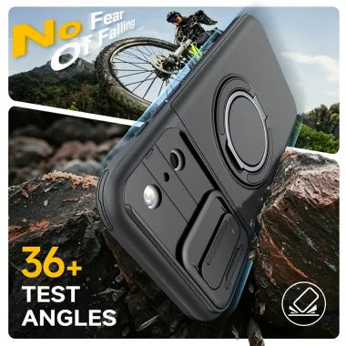 Coque iPhone 17 Pro avec Porte-Cartes et Cache Caméra Noir - photo 9