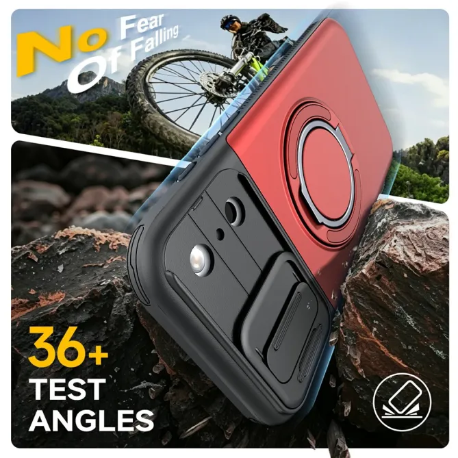 Coque iPhone 17 Pro avec Porte-Cartes et Cache Caméra