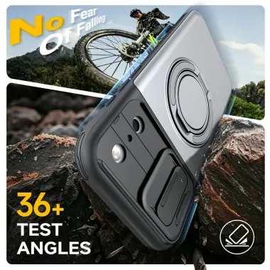 Coque iPhone 17 Pro avec Porte-Cartes et Cache Caméra Gris - photo 23