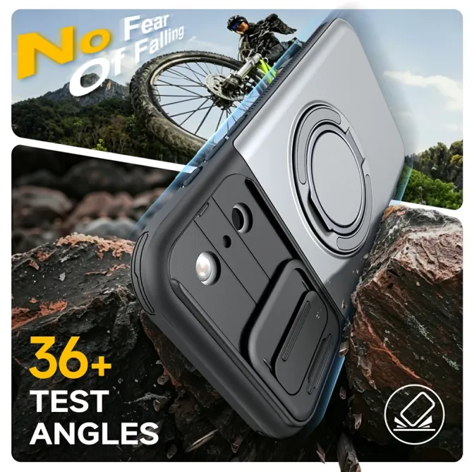 Coque iPhone 17 Pro avec Porte-Cartes et Cache Caméra