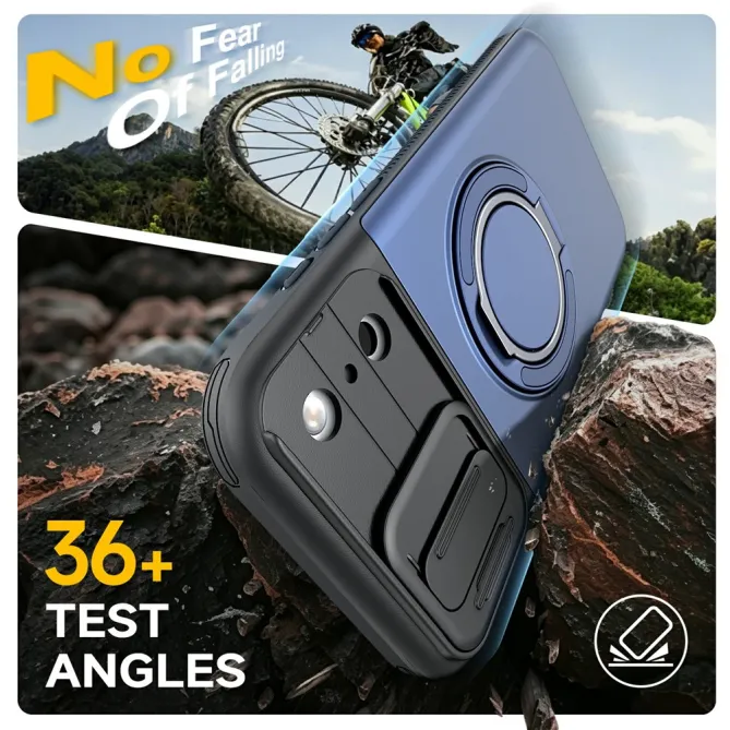 Coque iPhone 17 Pro avec Porte-Cartes et Cache Caméra