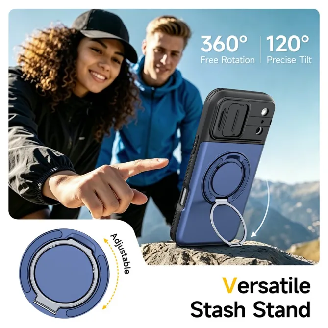 Coque iPhone 17 Pro avec Porte-Cartes et Cache Caméra