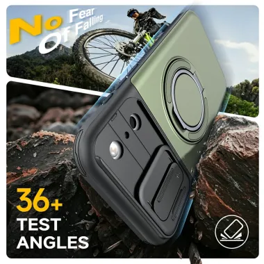 Coque iPhone 17 Pro avec Porte-Cartes et Cache Caméra Vert militaire - photo 37
