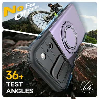 Coque iPhone 17 Pro avec Porte-Cartes et Cache Caméra Violet clair - photo 44