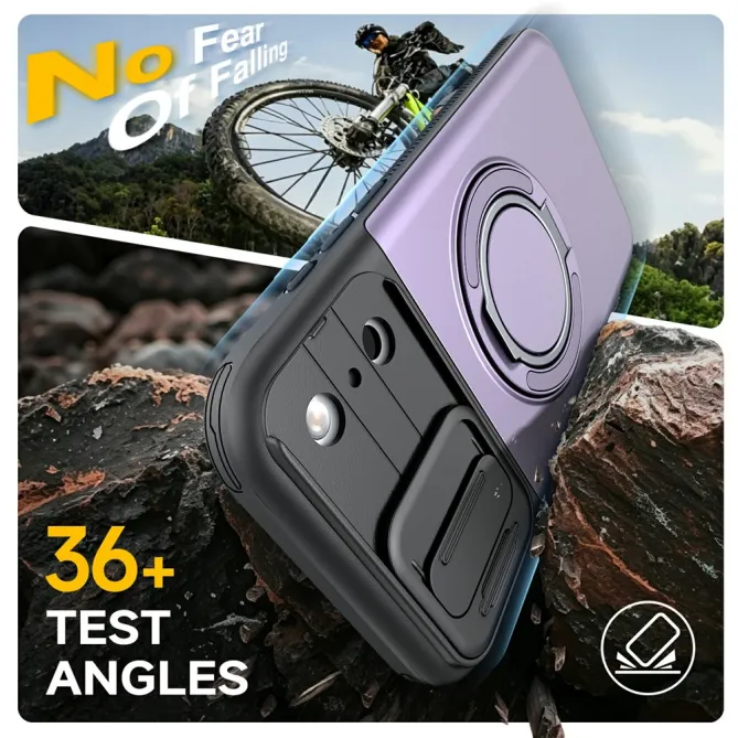 Coque iPhone 17 Pro avec Porte-Cartes et Cache Caméra