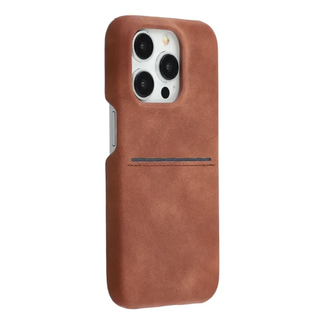 Coque iPhone 12 Pro Max Effet Daim Porte-Carte