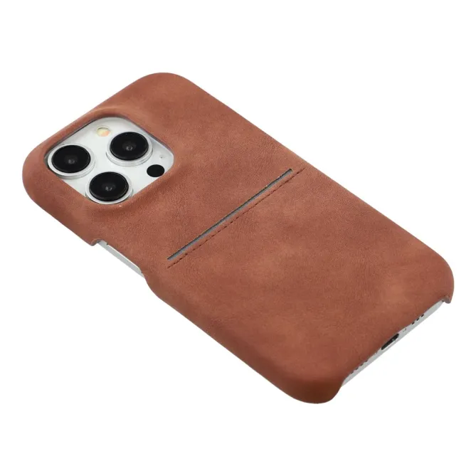 Coque iPhone 12 Pro Max Effet Daim Porte-Carte