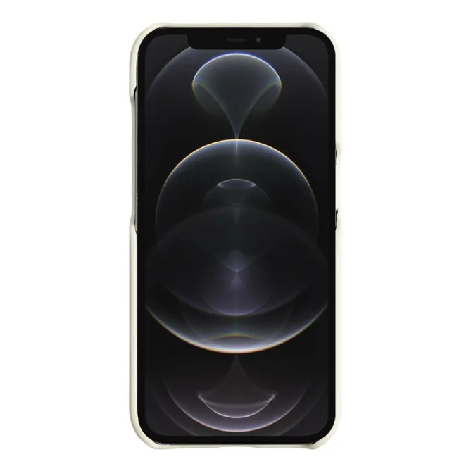 Coque iPhone 12 Pro Max Effet Daim Porte-Carte