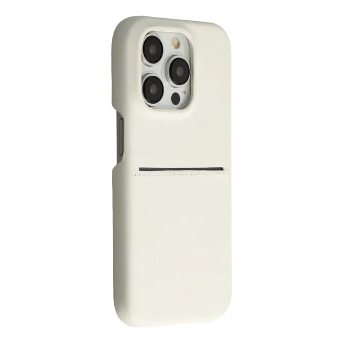 Coque iPhone 12 Pro Max Effet Daim Porte-Carte