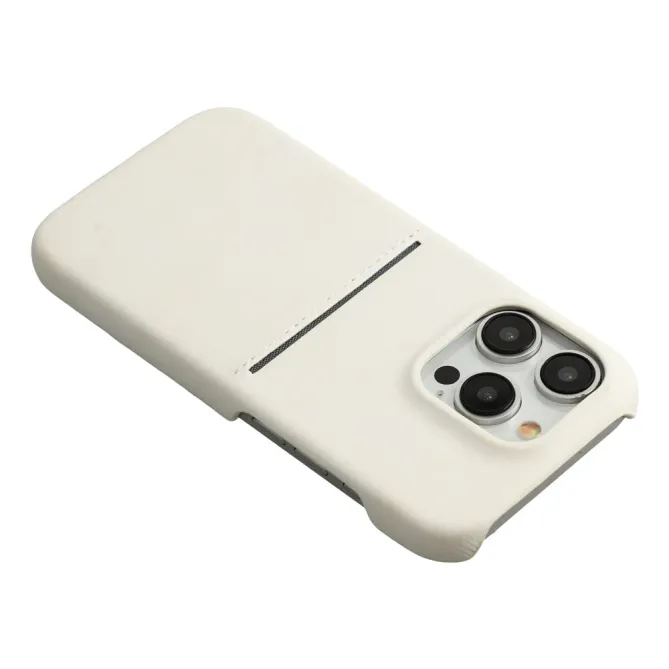 Coque iPhone 12 Pro Max Effet Daim Porte-Carte