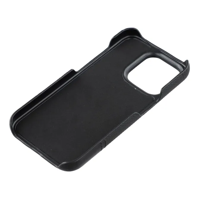 Coque iPhone 12 Pro Max Bi-Matière Toile et Cuir