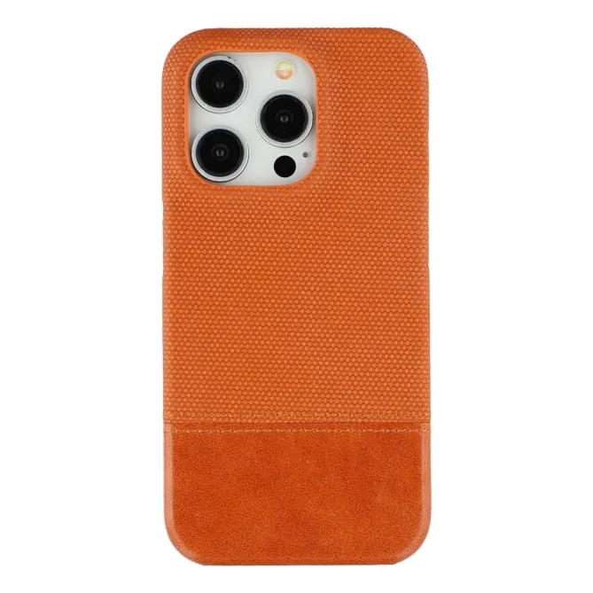 Coque iPhone 12 Pro Max Bi-Matière Toile et Cuir