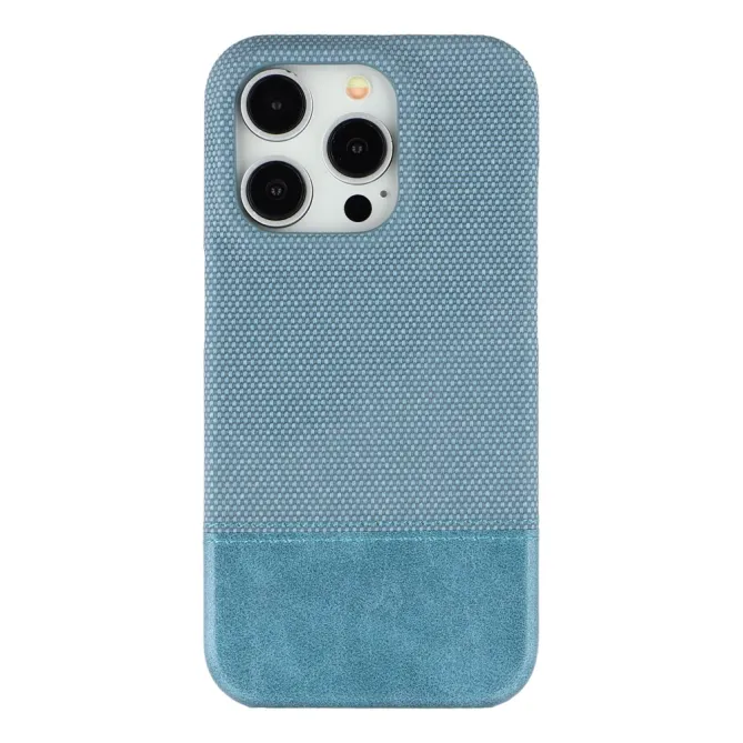 Coque iPhone 12 Pro Max Bi-Matière Toile et Cuir