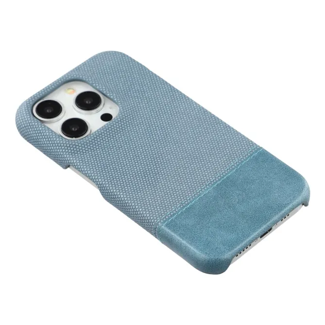 Coque iPhone 12 Pro Max Bi-Matière Toile et Cuir