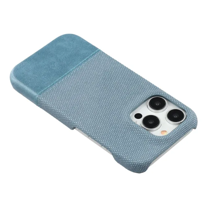 Coque iPhone 12 Pro Max Bi-Matière Toile et Cuir