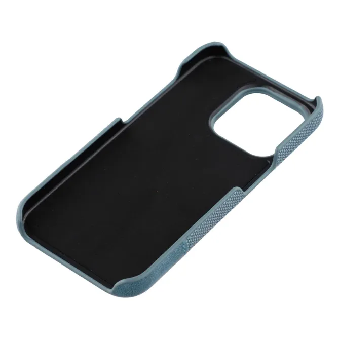 Coque iPhone 12 Pro Max Bi-Matière Toile et Cuir