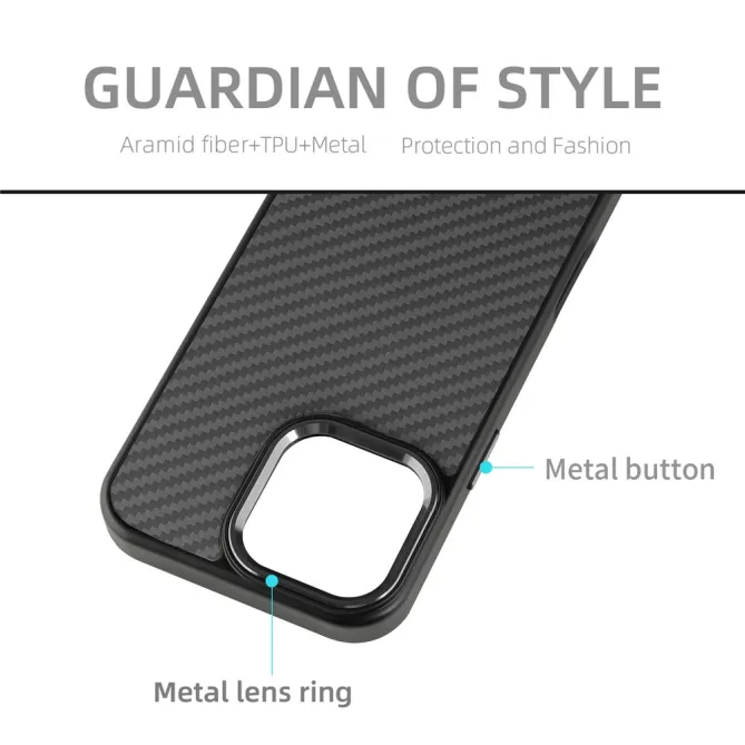 Coque iPhone 12 Pro Max Fibre Aramide MagSafe