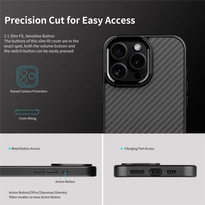 Coque iPhone 12 Pro Max Fibre Aramide MagSafe