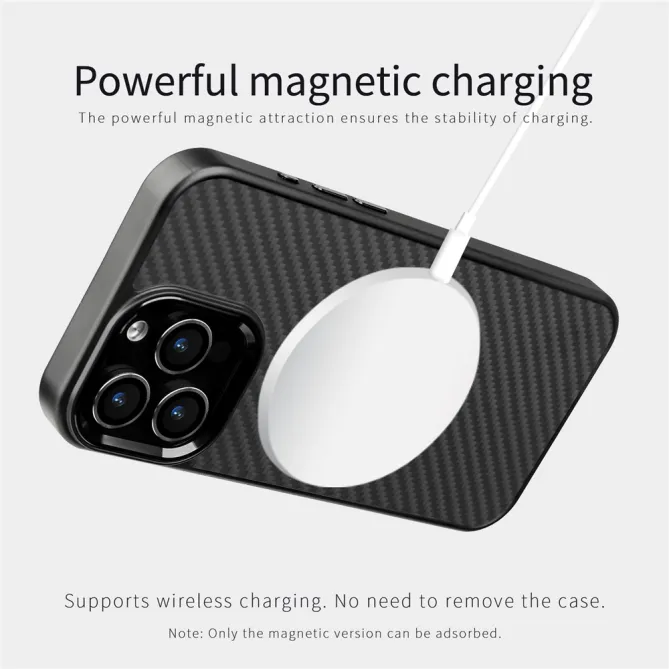 Coque iPhone 12 Pro Max Fibre Aramide MagSafe