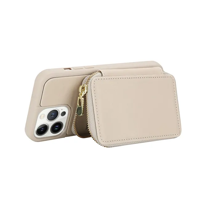 Coque iPhone 12 Pro Max Pochette Zippée avec Bandoulière