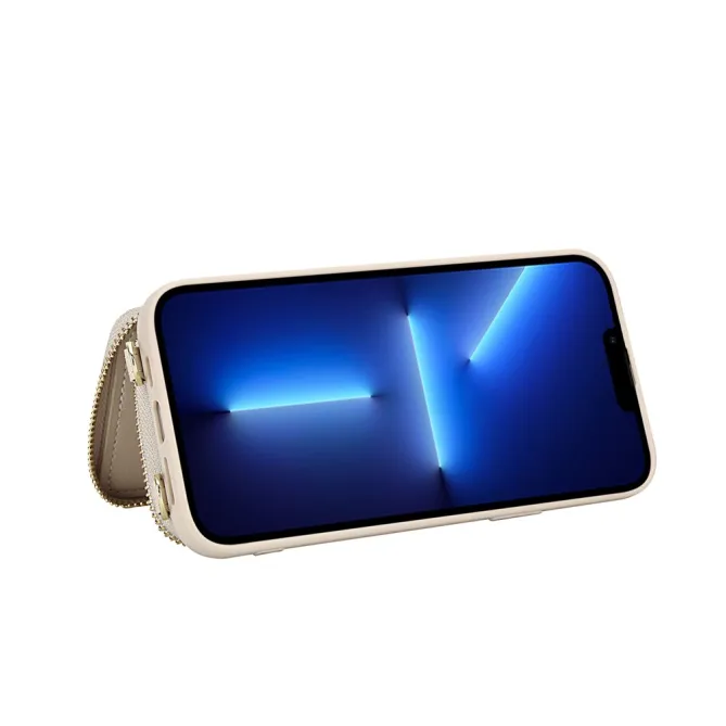 Coque iPhone 12 Pro Max Pochette Zippée avec Bandoulière