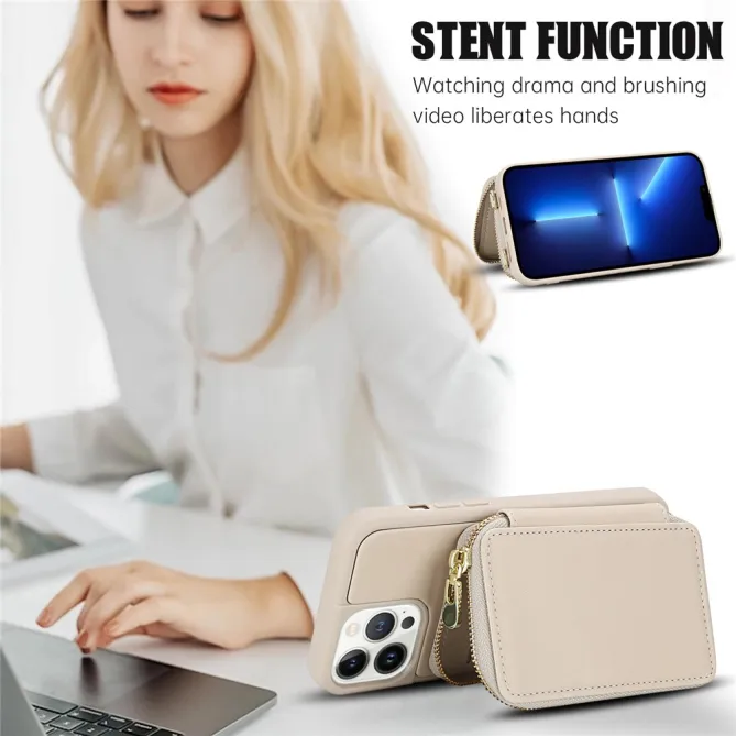 Coque iPhone 12 Pro Max Pochette Zippée avec Bandoulière